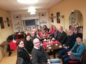 Die Teilnehmer diskutieren über die Auswirkungen des Ukraine-Krieges. Foto: SPD OV Linz